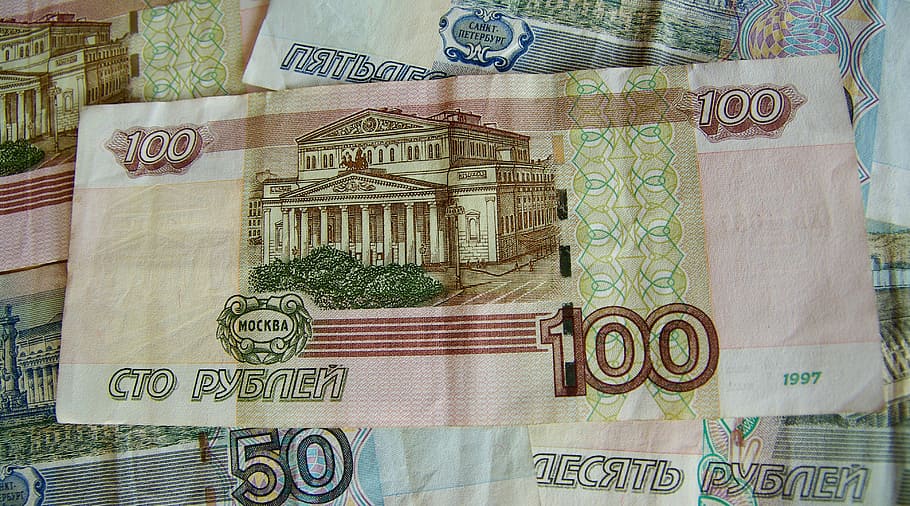 рубли, деньги, билеты, россия, бумажная валюта, валюта, финансы, бизнес, богатство, фоны