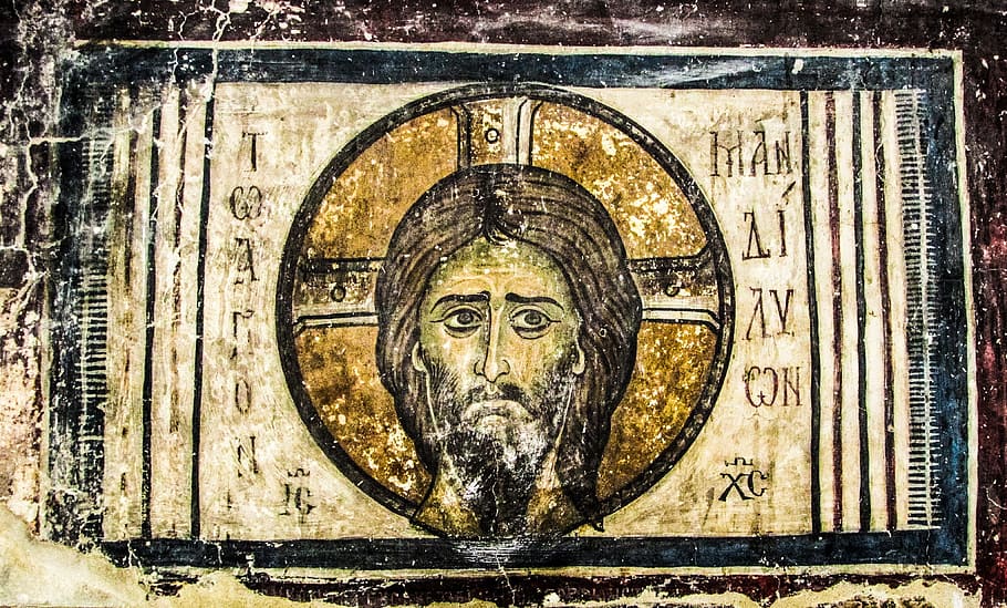 jesus christ painting, holy handkerchief, jesus christ, icon, painting, iconography, church, archangel michael, 12th century, orthodox