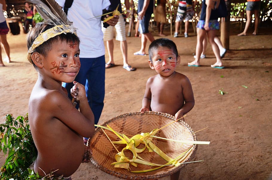 indigenous, amazon, amazonas, brazil, indian, crafts, culture, caboclos, miscegenation, children