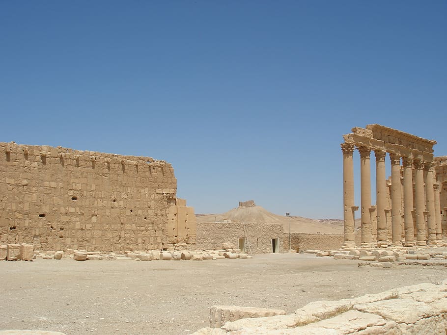 パルミラ, 砂漠, 真珠, セミティックシティ, シリア, 茶番, 新石器時代, エジプト, 考古学, 古い遺跡
