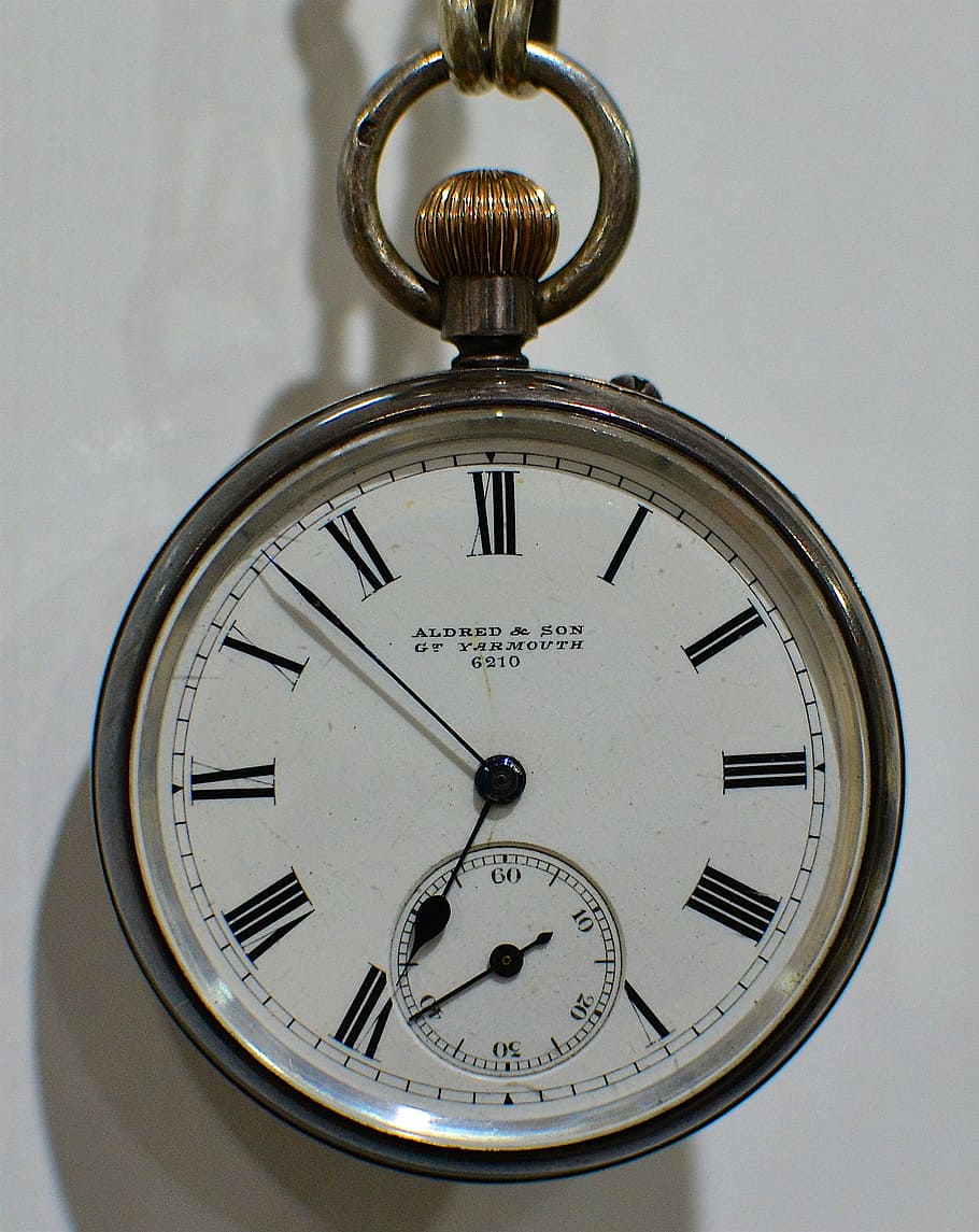 timepiece, watch, pocketwatch, retro, vintage, old, clock, time, number, instrument of time