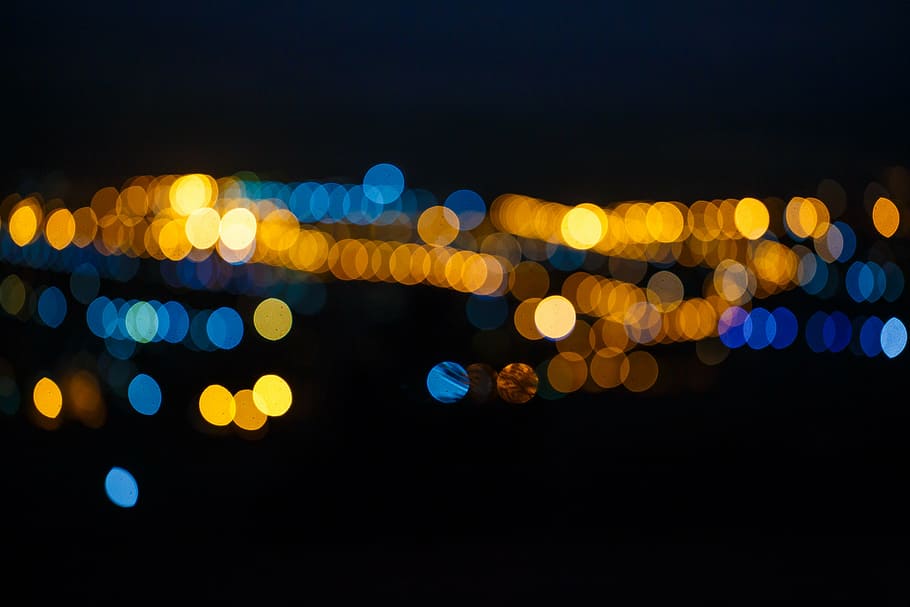 bokeh photography, spot, night view, the scenery, light, bokeh, city, defocused, night, abstract