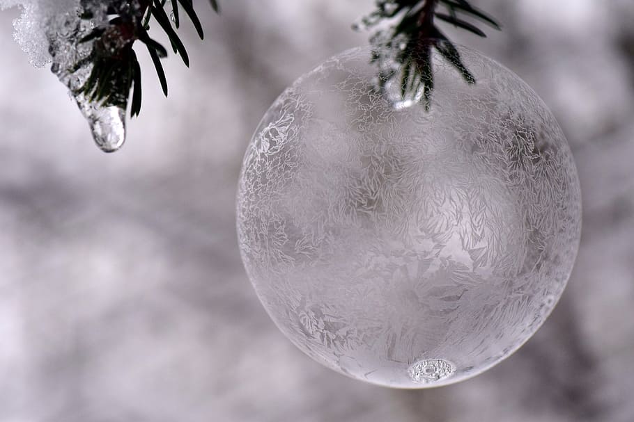 bola, bola de gelo, gelado, congelado, bolha de sabão, bolha congelada, inverno, bela, concurso, filigrana
