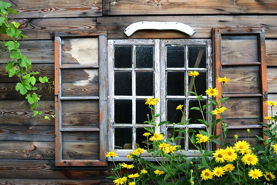 window, wood, architecture, old, frame, house, wall, building, glass, vintage
