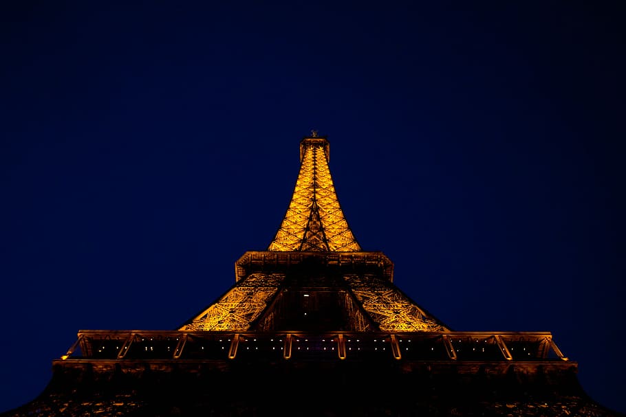Torre Eiffel, París, lugares, señal, arquitectura, estructura, Europa, destinos de viaje, estructura construida, cielo