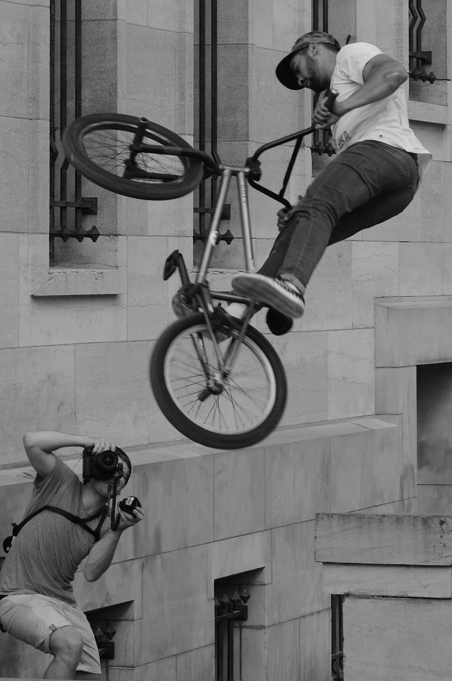 bicycle, bmx, sports, spectacular, man, people, stunt, photographer, withdrawal, cool