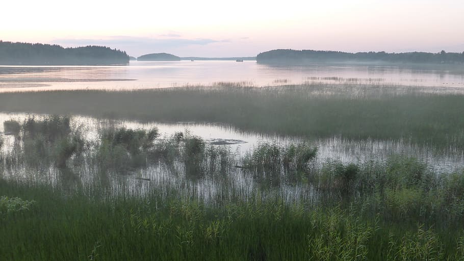 Finlandia, Lago, Naturaleza, Paisaje, Abendstimmung, Agua, Scenics, Al aire libre, Reflexión, Escena tranquila