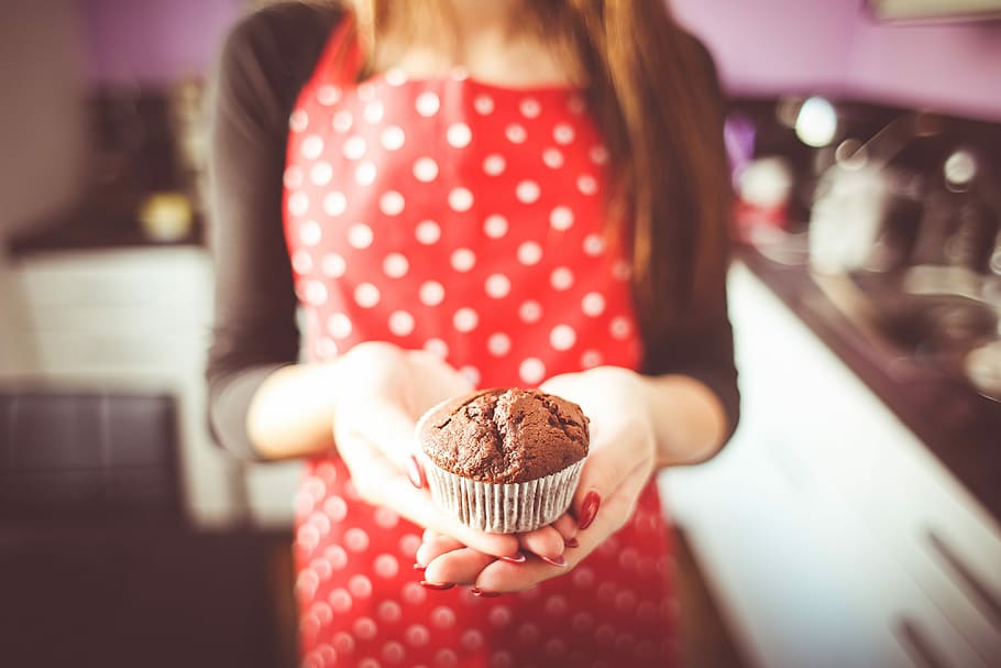 Little, Homemade, Muffin, Hands, baking, cooking, food, girl, hungry, kitchen
