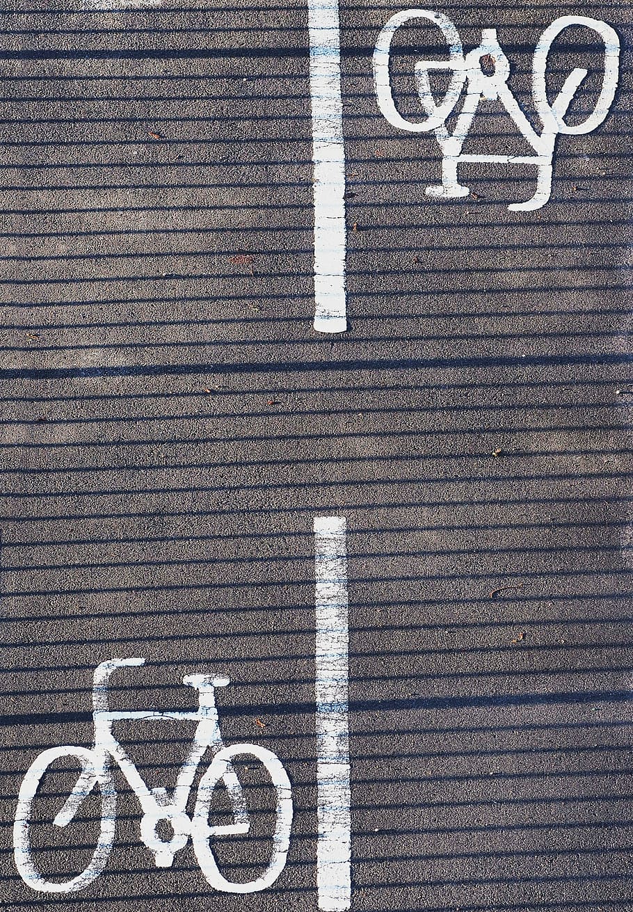 Siklus, Sepeda, Jalur, jalan, penandaan, bersepeda, lalu lintas, segregasi, pisahkan, garis