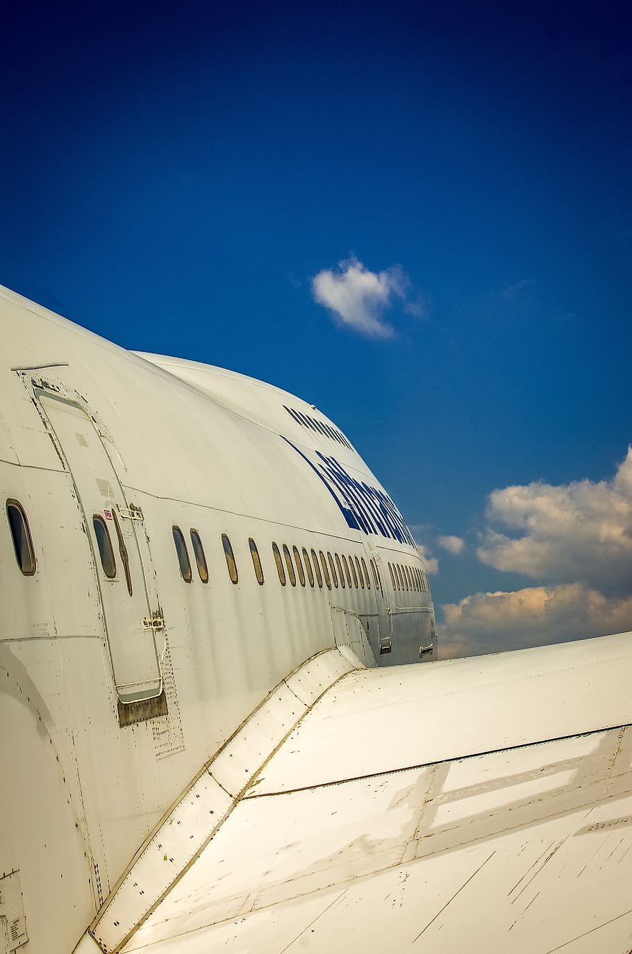 Boeing 747, avión, vuelo, jet, jumbo jet, aviación, cielo, vehículo aéreo, nube - cielo, azul