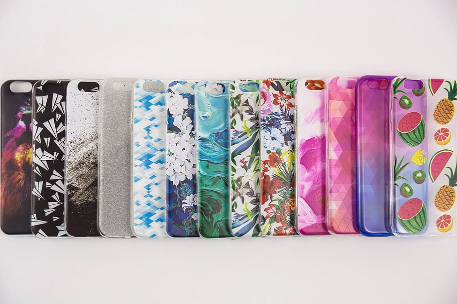 assorted-color iphone case lot, mobile, phone, case, design, style, accessories, gadget, multi colored, variation