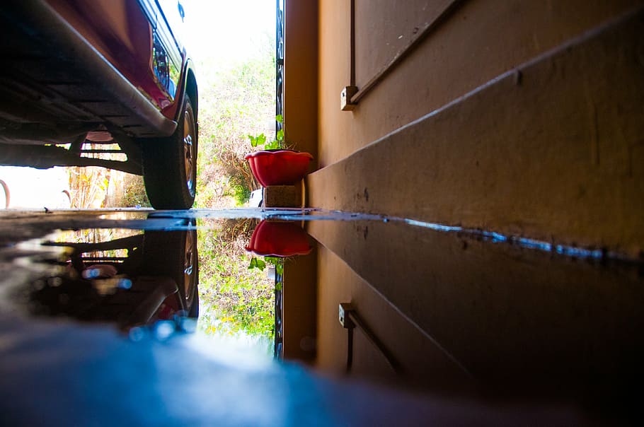 puddle, photography, life, reflection, liquid, water, architecture, transportation, selective focus, indoors