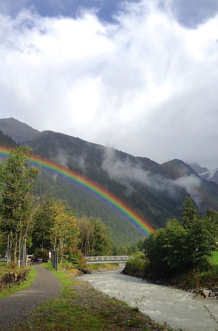 虹, 雨, 風景, 自然, 空, 天気, 気分, 虹の色, 雲, 自然現象
