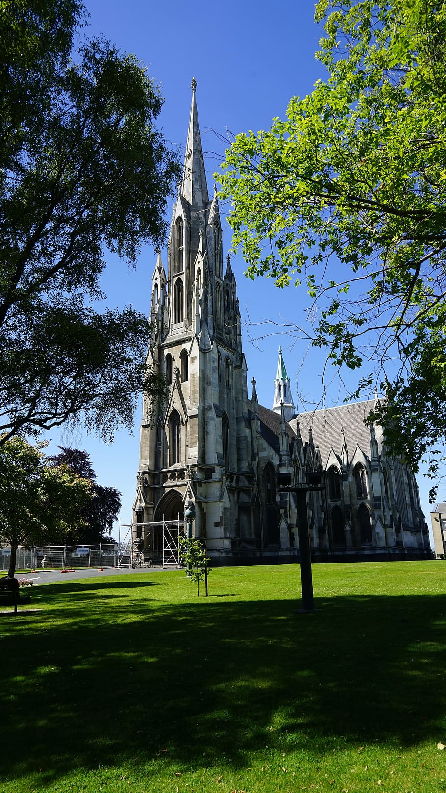 otago, new zealand, church, the first church of otago, plant, grass, tree, built structure, architecture, building exterior