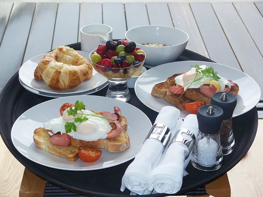assorted, breakfast, plate, fried breakfast, bacon, cooked, english breakfast, food, gourmet, meal