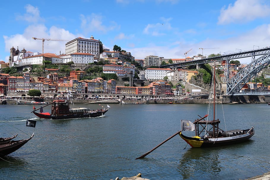 Porto, río, Duero, embarcación náutica, arquitectura, estructura construida, transporte, agua, exterior del edificio, modo de transporte