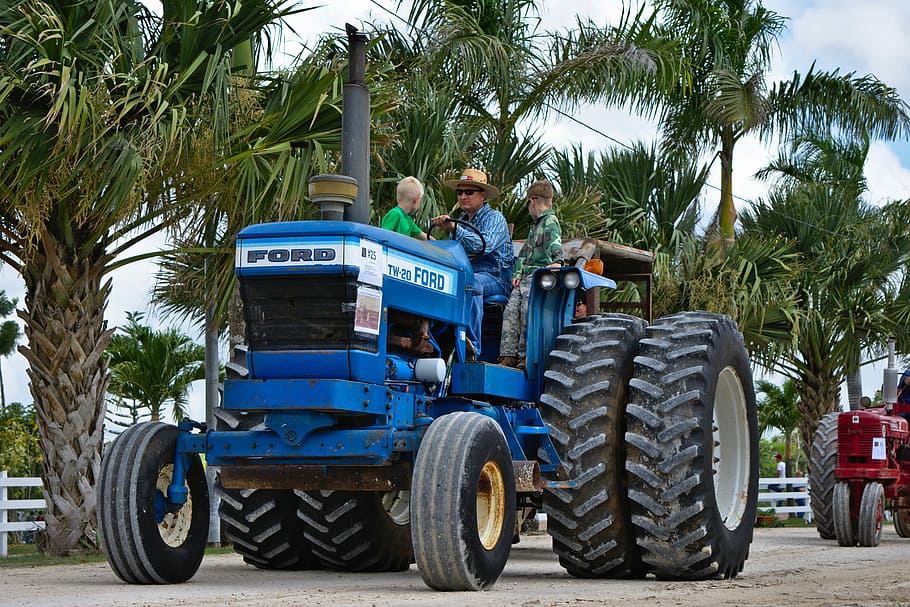 tractor, big, farmer, heavy, equipment, wheels, industry, machine, machinery, large