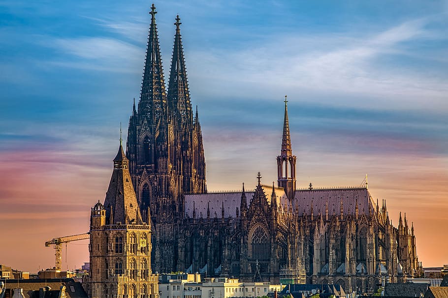 europe, germany, cologne, architecture, church, city, famous, historically, places of interest, cologne cathedral
