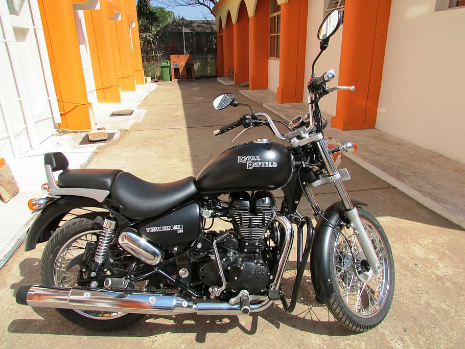 motorbike, motorcycle, bike, motor, transport, vehicle, royal enfield, dharwad, india, transportation