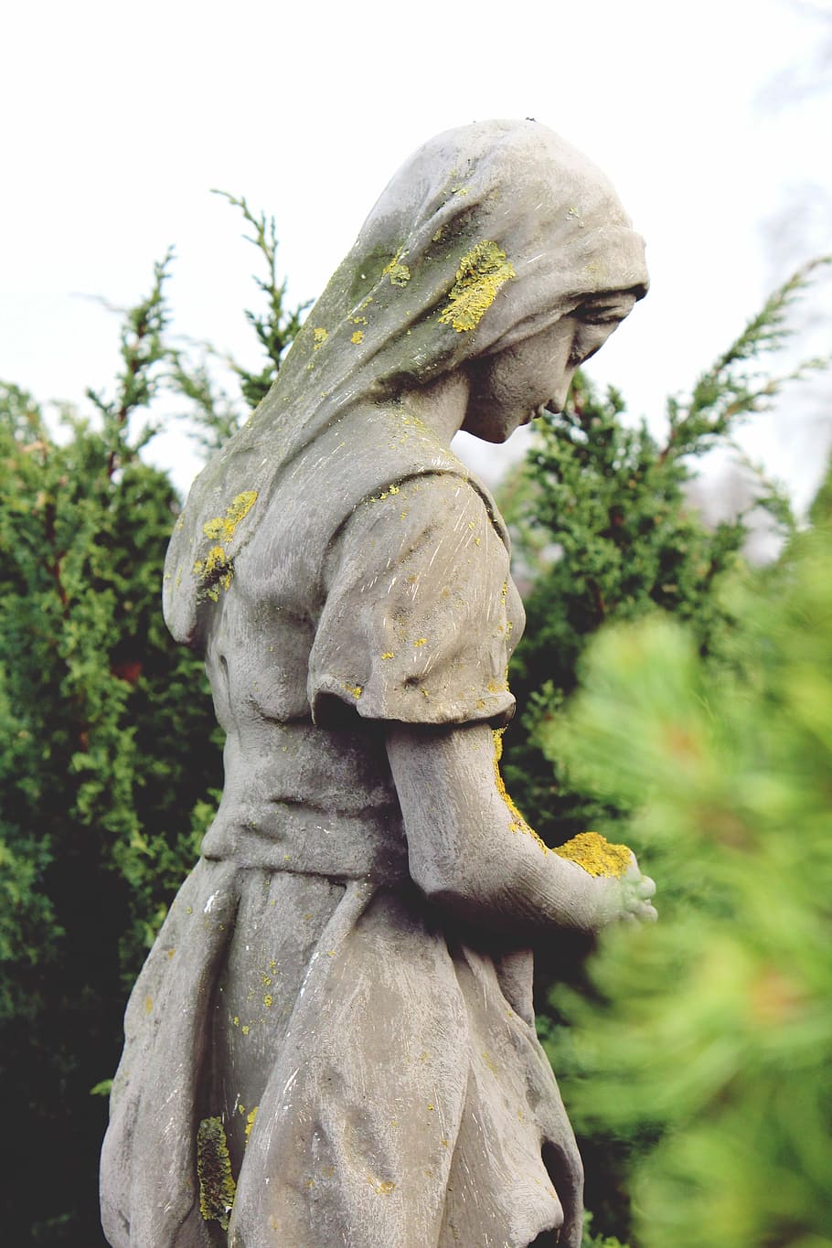 selective, focus photography, woman, wearing, dress statue, selective focus, photography, dress, statue, figure