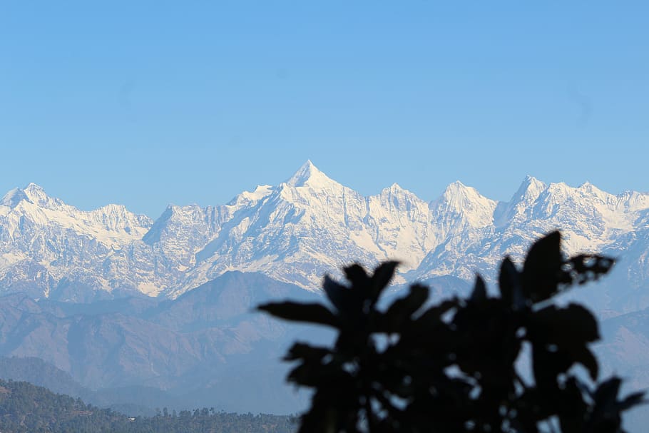 montaña, kumaun, jarapani, pithoragarh, colina, himalaya, cordillera, pintorescos - naturaleza, nieve, cielo