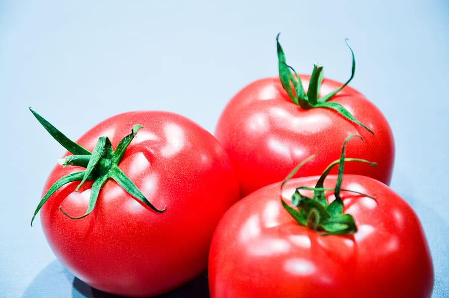 photography, three, tomatoes, vegetables, healthy, food, healthy food, nutrition, fresh, diet