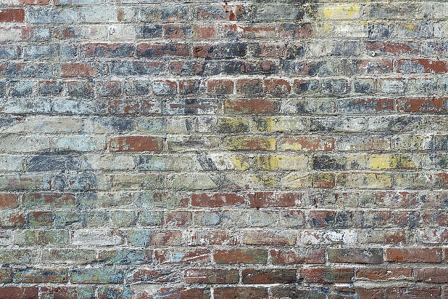 concreto, fotografia da parede de tijolo, plano de fundo, textura, parede, tijolo, urbano, textura de tijolos, grunge, pintado