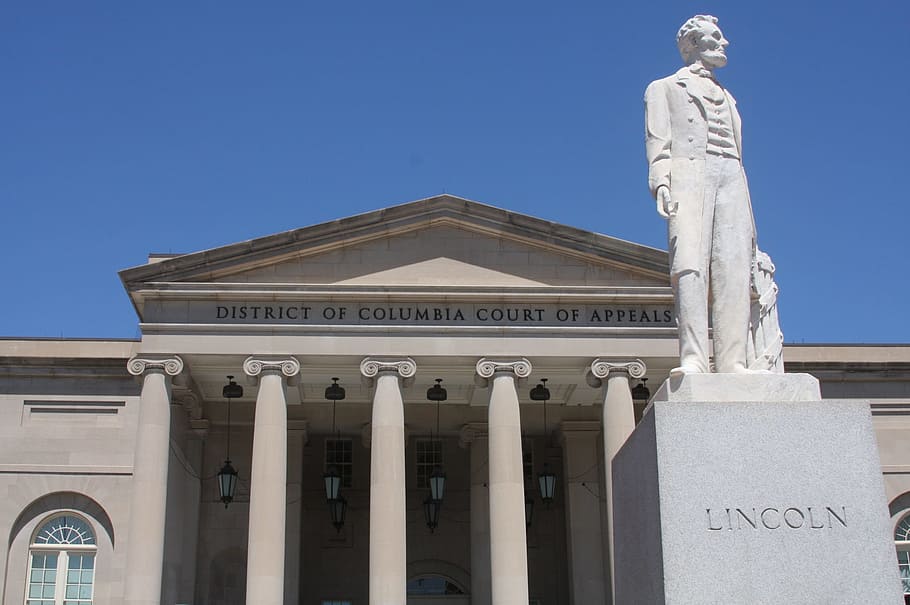에이브 러햄 링컨 동상, 링컨 동상, 역사적인 법원, DC 법원, 공공 기금, DC 해방 일, 법원, 기념물, 대통령, 링컨 대통령