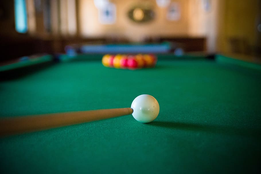 billiards, bar, green, bowls, play, cane, red, yellow, pool ball, table