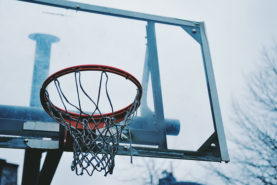 shot, urban, Closeup, sport, sports, basketball Hoop, basketball - Sport, outdoors, net - Sports Equipment, equipment