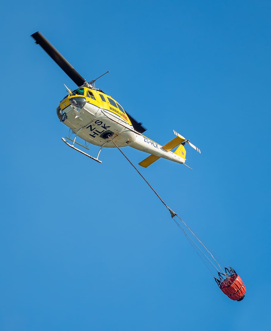 helicóptero de combate a incêndios, helicóptero, céu, voar, voo, resgate, ar, aeronaves, voador, transporte
