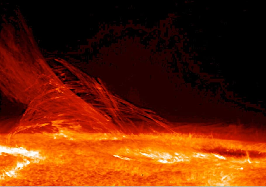 illustration, sun surface, Sun, Solar Flare, Sunlight, Eruption, prominence, hot, astronautics, nasa