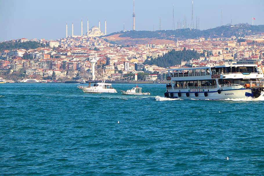 istanbul, throat, v, ship boat, jewish, turkey, cami, minaret, islam, landscape