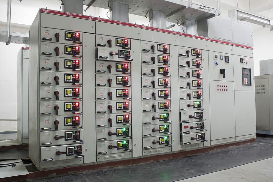 distribution room, Distribution, Room, Power Meter, switch cabinet, industry, control panel, factory, technology, electronics industry