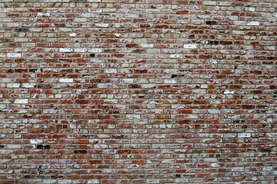 Marrón, gris, ladrillo, pared, textura, fondo, viejo, telón de fondo, sucio, edificio
