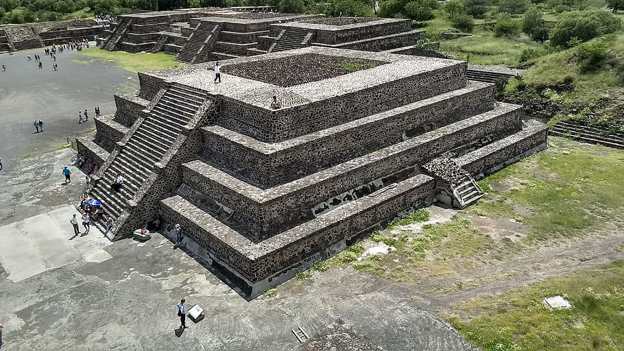 mexico, pyramid, teotihuacan, pyramids, aztec, tourism, sun, quetzalcoatl, ruins, teotihucan
