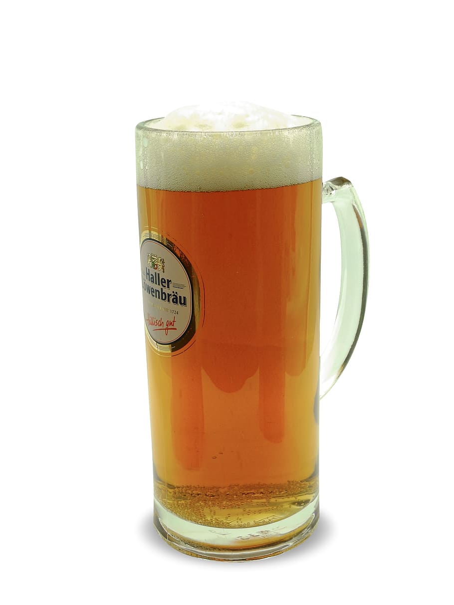 beer, drink, alcohol, glass, krug, consumption, father's day, celebrate, haller, löwenbräu