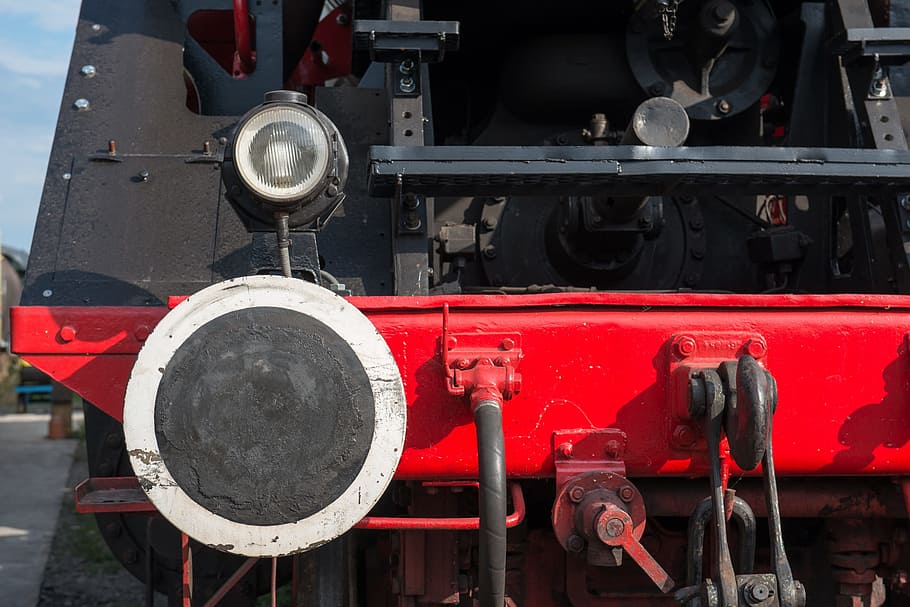 locomotiva a vapor, historicamente, locomotiva, estrada de ferro, trem, nostálgico, nostalgia, estrada de ferro a vapor, buffer, detalhes