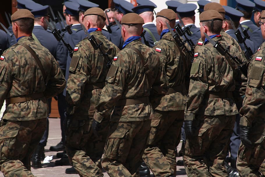 soldiers, the military, parade, defense, military, infantry, troops, the polish army, government, uniform