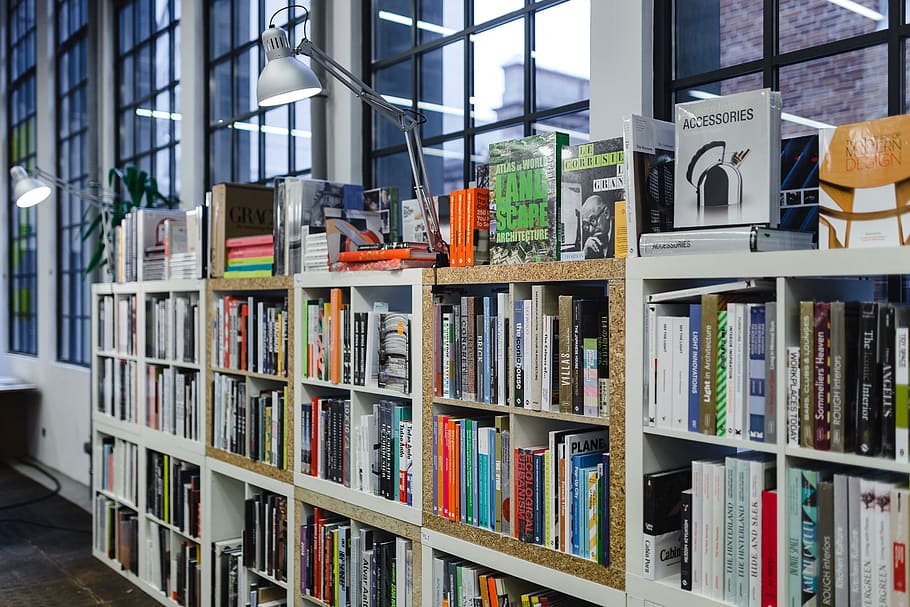 buku, toko buku, pengetahuan, kunjungan, rak, Book, publikasi, rak buku, dalam ruangan, sekelompok besar objek