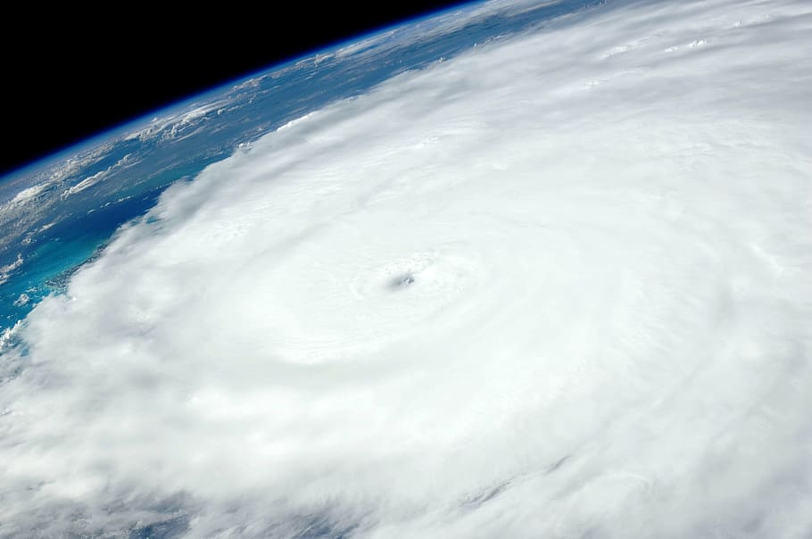 ハリケーン衛星写真, ハリケーン, アイリーン, 国際宇宙ステーション, 2011年, 雲, 天気, 嵐, 海, 大気