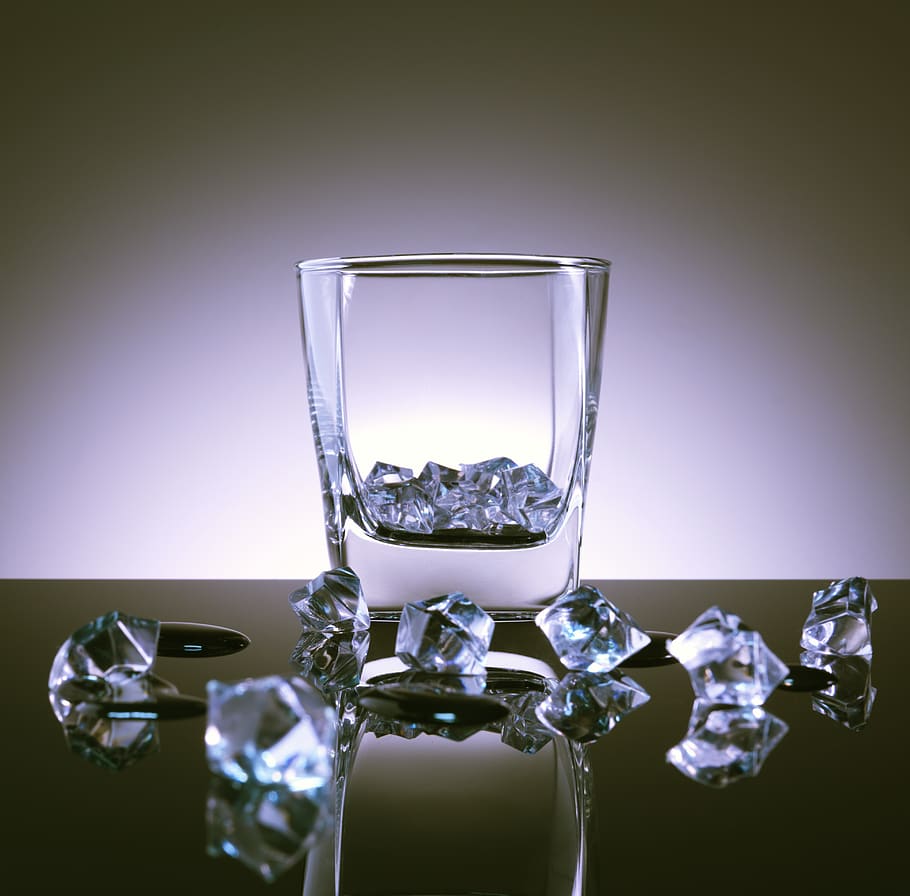 glass, ice, cocktail, cold, alcohol, water, beverage, studio shot, transparent, glass - material