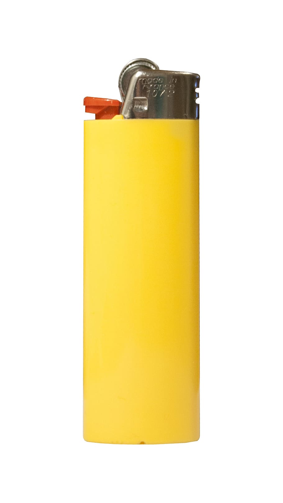 lighter, yellow, object, novelty, smoking, cut-out, draft, on a white  background, cut out, white background | Pxfuel