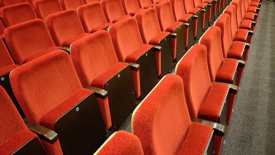 Governo, Assentos, lugar, para sentar, audiência, dobrável, vermelho, teatro, assento, confortável