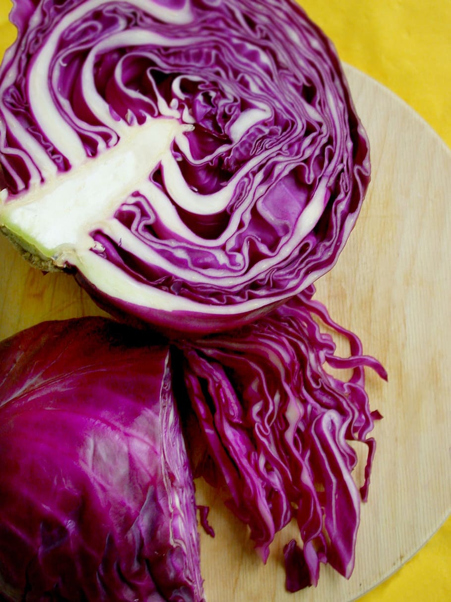 red cabbage, cut, vegetables, eat, food, healthy, cabbage, vegetable, freshness, raw Food