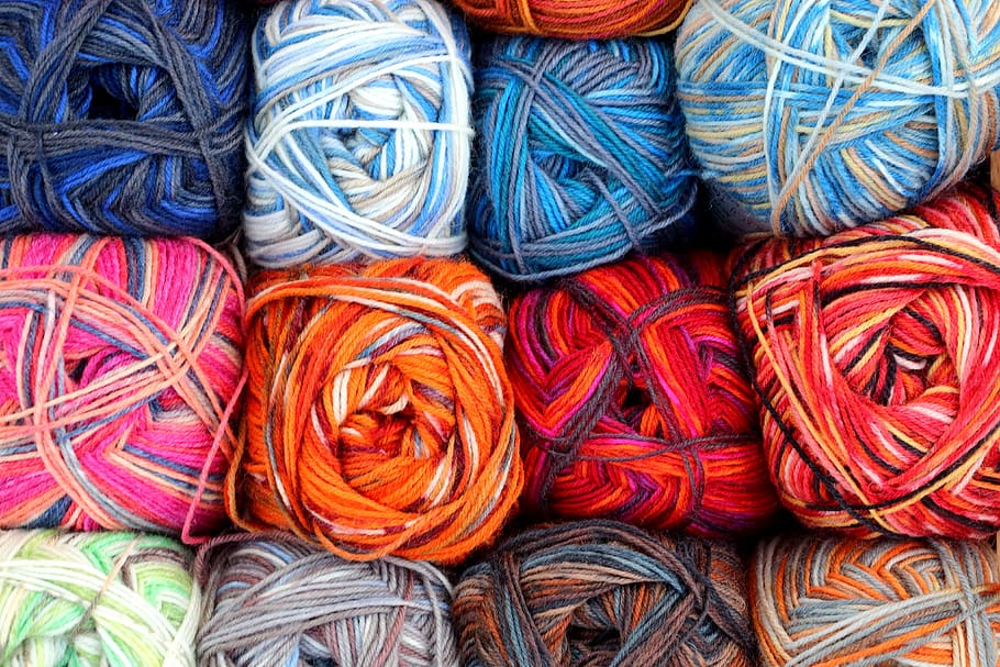 wool, hand labor, knit, colorful, needle, wollknäul, knitting, soft, hobby, crochet