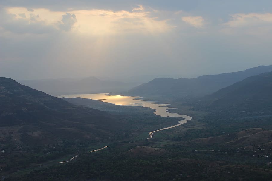 Sunrise, Mahabaleshwar, Dam, Backwater, dam backwater, nature, tranquility, beauty in nature, scenics, mountain