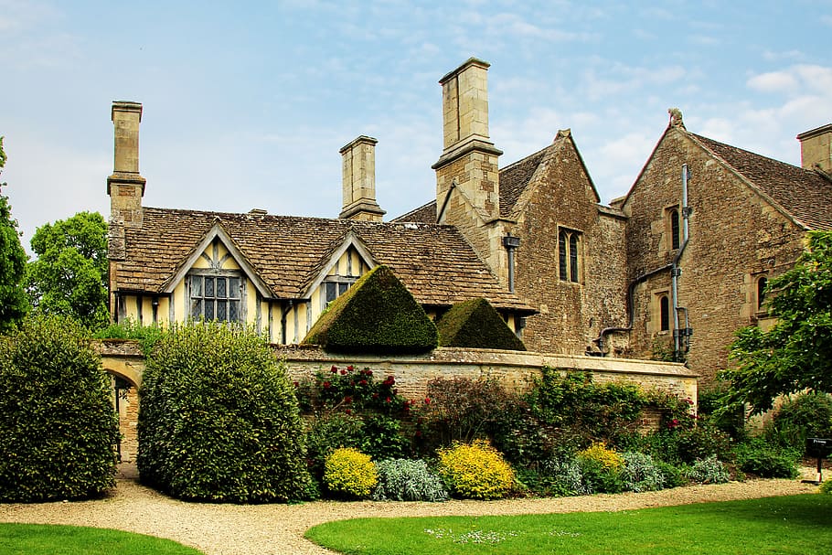 facade, great chalfield, manor, house, uk, building, garden, park, manor house, architecture