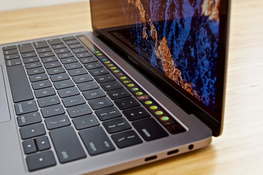 Macbook Pro, Touch Bar, macbook, macbook pro 2016, computer, business, laptop, technology, keyboard, apple