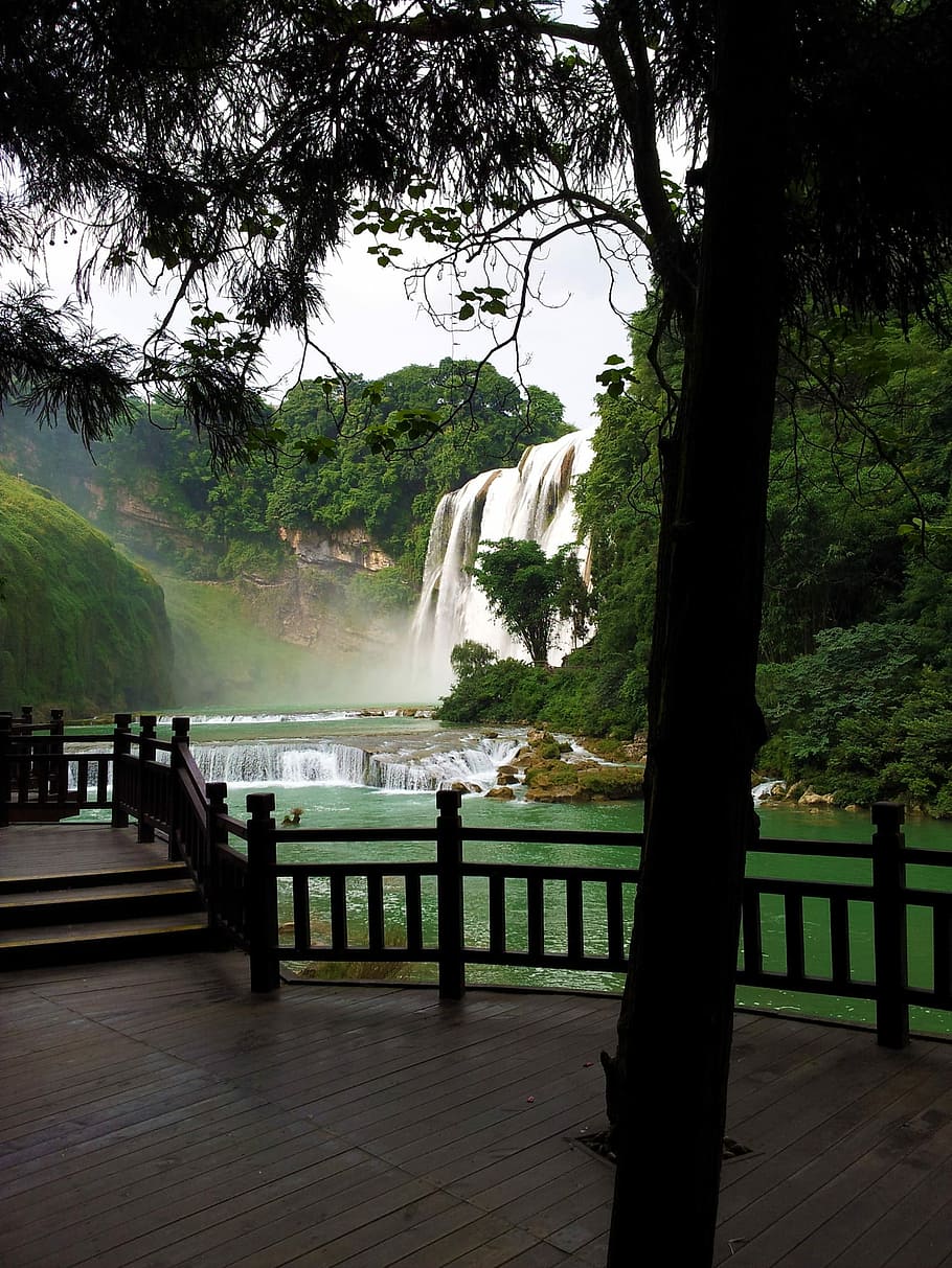 Ásia, Guiyang, Huang Guo Shu, Cachoeira da árvore amarela, Cênica, Cachoeira, Destino, Viagens, Cascata, Fluindo